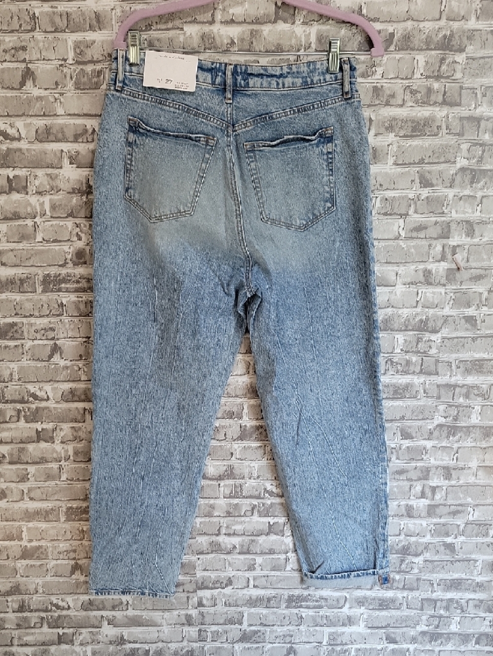 LOFT The CURVY High Waist Boyfriend Jeans, 27/4, Light Wash, Summer - Picture 4 of 10